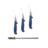 Cumpara ieftin Set profesional 3 cutite pentru dezosare cu maner anti-alunecare si masat de 30 cm, lame din otel
