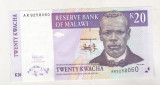 Bnk bn Malawi 20 kwacha 2006 unc