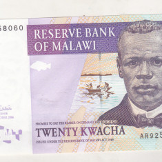 bnk bn Malawi 20 kwacha 2006 unc