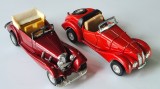 Cumpara ieftin Lot 2 Machete Roadster vechi vintage, anii &#039;80: Mercedes 540K 1936 / Yatming Toy 8502, BMW 328 1936 / Classic Car 8874; sc 1:32