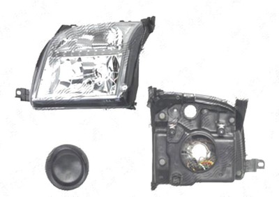 Far Ford Fusion (Jus), 08.2002-09.2005, fata, Stanga, fara carcasa becuri; H4+PY21W+W5W; electric; cu motor; DEPO foto