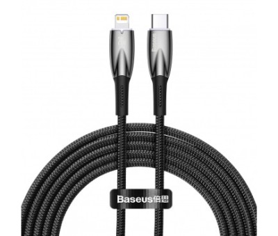 Cablu Date si Incarcare USB-C &amp;ndash; Lightning Baseus 20W 2m Negru foto