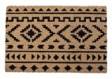 Covoras intrare casa cauciuc si fibre cocos Tribal 40x60 cm