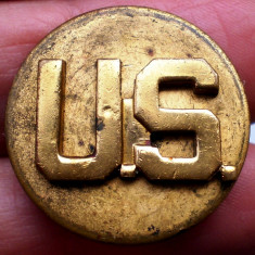 I.184 USA SUA INSEMN GRAD MILITAR US U.S. ARMY LAPEL COLLAR DISC 25,5mm