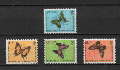 Indonezia - 1963 - Fluturi - serie completa MNH (T82) foto