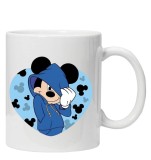 Cana alba personalizata Mickey Mouse, INOVATIX&reg;. 330ml
