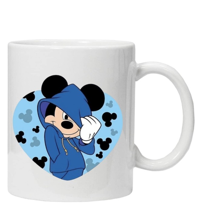Cana alba personalizata Mickey Mouse, INOVATIX&reg;. 330ml