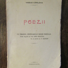 VASILE CARLOVA- POEZII ,1931