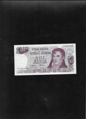 Argentina 10 pesos 1973(76) seria71725068 unc foto