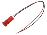Lampă de control LED roşie plată &Oslash;10mm APEM