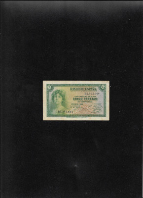 Spania 5 pesetas 1935 seria3503664 foto