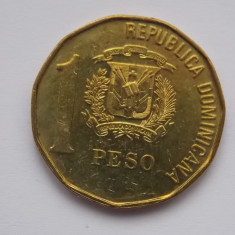 1 PESO 1992 REPUBLICA DOMINICANA (DUARTE on bust)