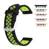 Curea silicon, compatibila Apple Watch 10, 42mm, Black Lime, Very Dream