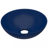 Cumpara ieftin Chiuveta de baie, albastru inchis, ceramica, rotund