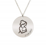 Ami - Colier personalizat mama si bebe din argint 925, Bijubox
