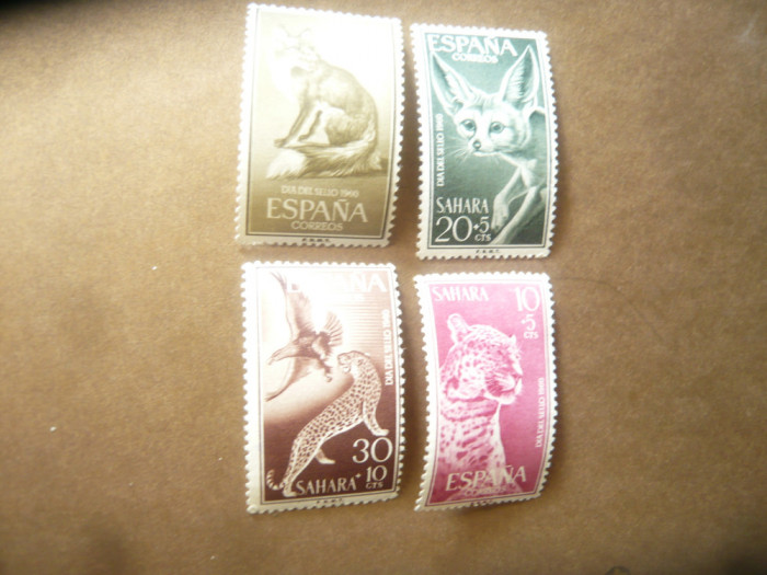 Serie Sahara Spaniola 1960 - Fauna , 4 valori