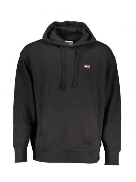 Hanorac barbati, cu mini logo, Regular fit, Negru, S