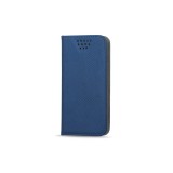 Husa piele Case Smart Magnet pentru telefon 4.5 - 5 inci, dimensiuni interioare 135 x 70 mm, bleumarin