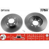 Disc frana fata TRW DF1016