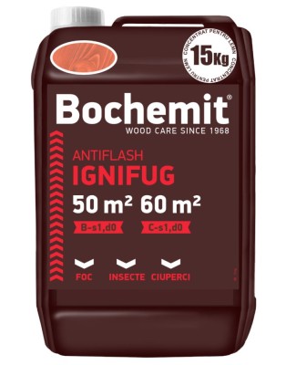 Solutie ignifugare lemn Bochemit Antiflash 15kg maro B-s1 d0,C-s1 d0 foto