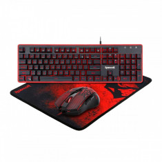 Kit tastatura si mouse Redragon S107 Gaming Essentials 3 in 1 foto