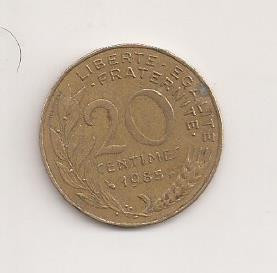 Moneda Franta - 20 Centimes 1985 v1 foto