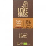 Ciocolata raw vegana cu migdale si baobab, 70g, Lovechock