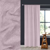 Perdea Decorativă, Tifon, 140x260 cm, Culoare Roz, Poliester, Oem