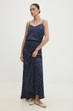 Answear Lab fustă culoarea albastru marin, maxi, evazati