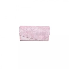 Geanta plic seara mic pentru ocazii si petreceri, roz sclipitor, 20 x 10 cm, Magrot 20459