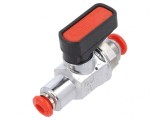 Robinet Mecanic cu Bilă 4mm Alamă Nichelată 20bar