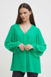 Joseph Ribkoff bluza femei, culoarea verde, neted, 241173