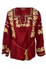 Bluza dama R tip ie, marime 2XL, rosu bordo, Alb