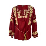 Bluza dama R tip ie, marime 2XL, rosu bordo