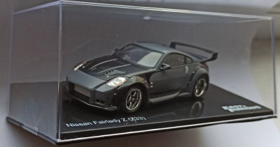 Macheta Nissan Fairlady Z (Z33) gri Fast and Furious - IXO/Altaya 1/43 foto