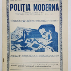 POLITIA MODERNA , REVISTA LUNARA DE SPECIALITATE , LITERATURA SI STIINTA , ANUL VIII , NR. 94 , DECEMBRIE , 1933