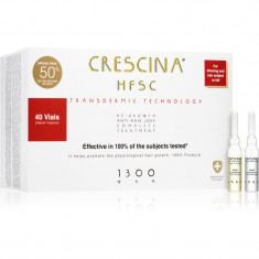 Crescina Transdermic 1300 Re-Growth and Anti-Hair Loss tratament pentru stimularea creșterii părului și anti-cădere pentru barbati 40x3,5 ml