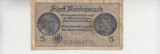 B11 19 - Bancnota foarte veche - Germania - 5 reichsmark