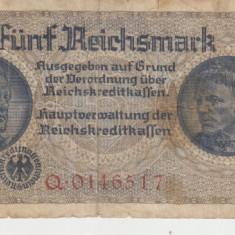 M1 - Bancnota foarte veche - Germania - 5 reichsmark