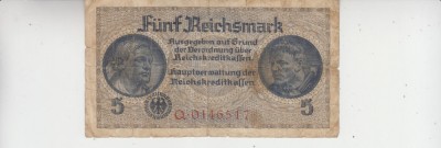 B11 19 - Bancnota foarte veche - Germania - 5 reichsmark foto
