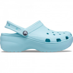 Saboți Crocs Women&amp;#039;s Classic Platform Clog Albastru - Pure Water foto