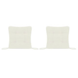 Set Perne decorative pentru scaun de bucatarie sau terasa, dimensiuni 40x40cm, culoare Alb, 2 buc/set, Palmonix