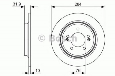 Disc frana KIA SOUL II (PS) (2014 - 2016) BOSCH 0 986 479 V09 foto