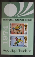 TOGO, FOTBAL - COLI?A IMPERF + SERIE COMPLETA MNH (2 FOTO) foto