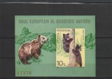 ROMANIA 1980 LP1006 ANUL EUROPEAN AL OCROTIRII NATURII COLITA NEDANTELATA MNH NESTAMPILATA