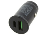 Alimentator USB Goobay 59521, USB A și USB C, 12-24V DC
