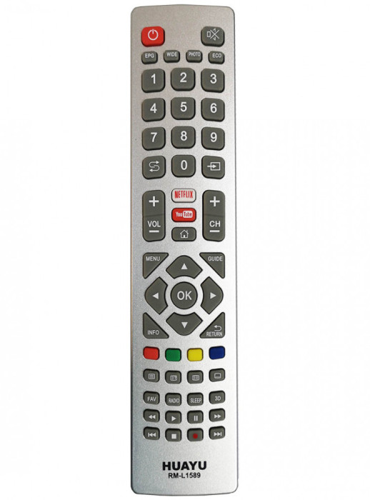 Telecomanda Universala RM-L1589, Pentru Sharp, Blaupunkt si Technika Lcd, Led si Smart Tv