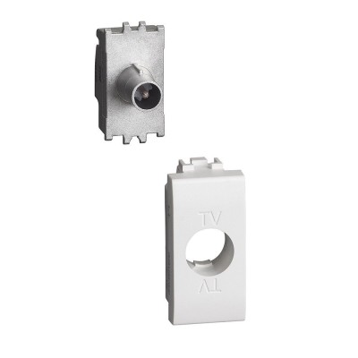 Priza TV de capat 1M Living Light Bticino alb N4202DN foto