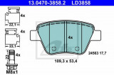 Set placute frana,frana disc VW GOLF VI Cabriolet (517) (2011 - 2016) ATE 13.0470-3858.2