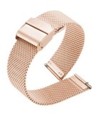 Brățară Ceas Mesh Milaneză Auriu Rose &ndash; Oțel Inoxidabil &ndash; 22mm &ndash; &Icirc;nchidere Tip